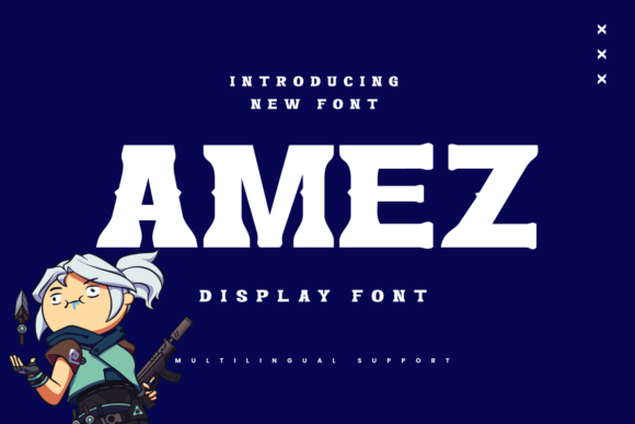Amez: A Powerful Display Font for Online Brand Presence