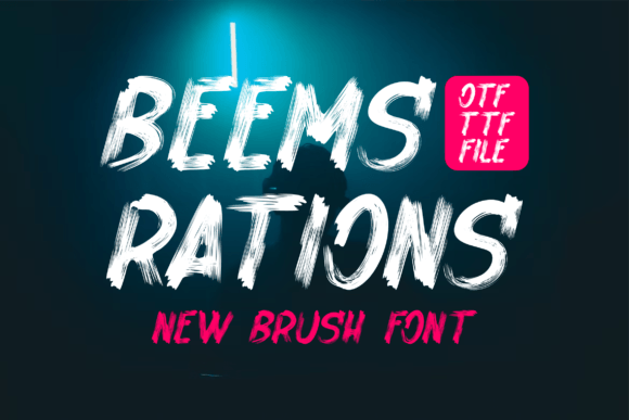 Beemsrations Font: A Bold Display Typeface for Editorial Impact