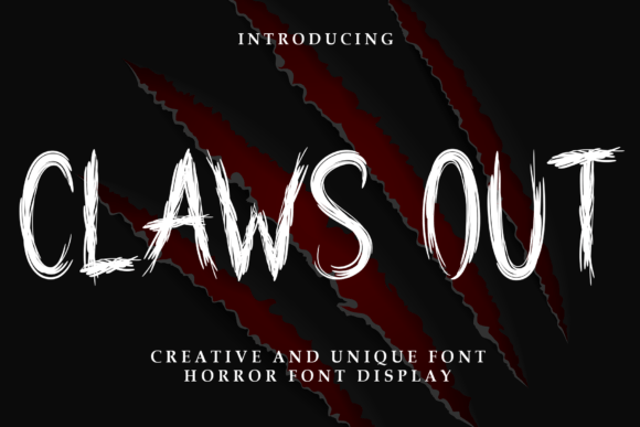Choosing Claws out Font for Editorial Design