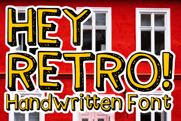 Hey Retro: A Display Font for Authentic 90s Branding