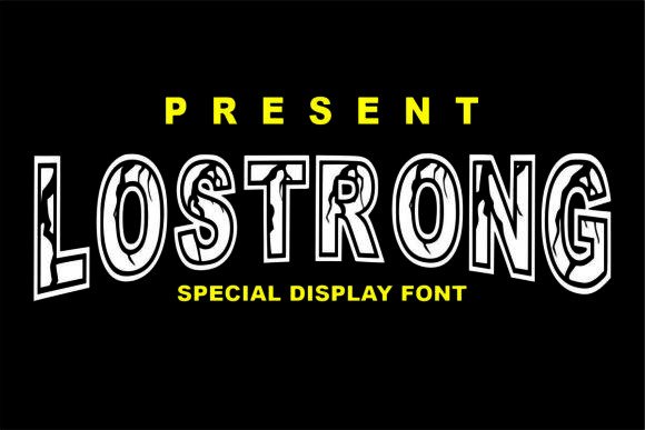Lostrong: A Bold Display Font for Digital Design