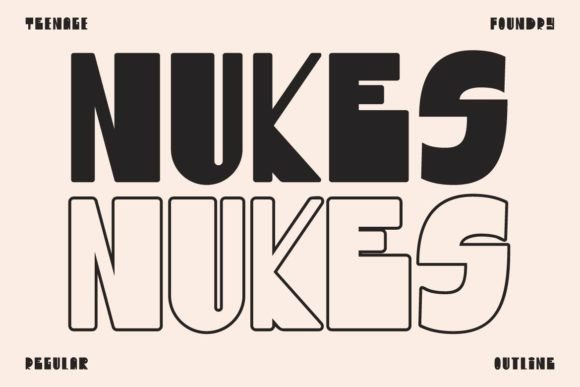 Nukes Typeface: A Display Font for Editorial Presence