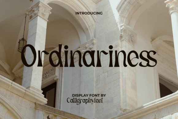 Ordinariness: A Distinctive Display Font for Digital Designs
