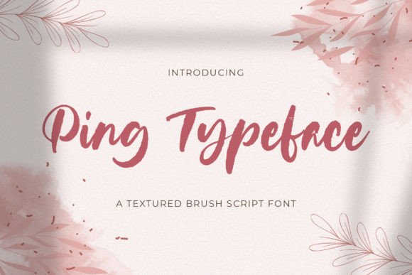 Ping Typeface: A Brush Stroke Font for Modern Web Design