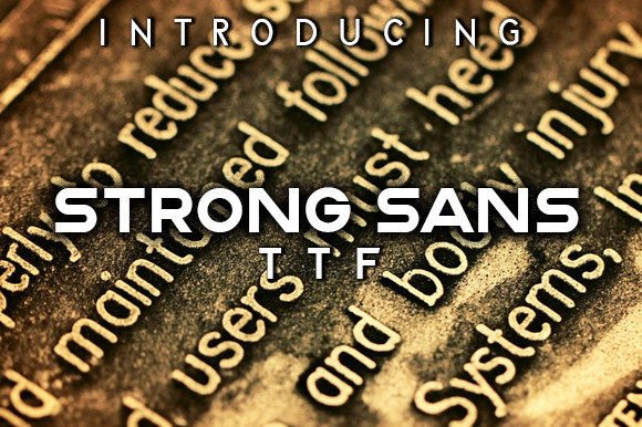 Strong Sans: A Bold Display Typeface for Handmade Goods