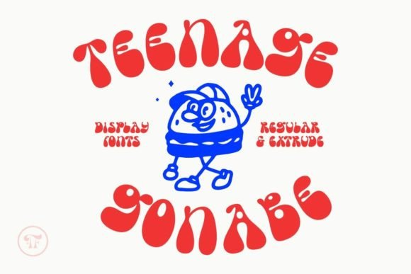 Teenage Gonabe: A Display Font for Bold Digital Branding