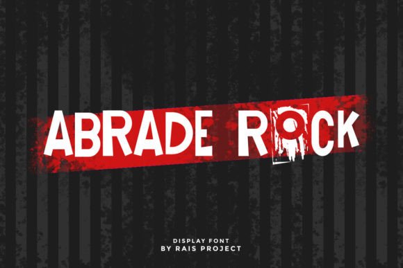 The Abrade Rock Font: A Distinctive Tool for Editorial Design