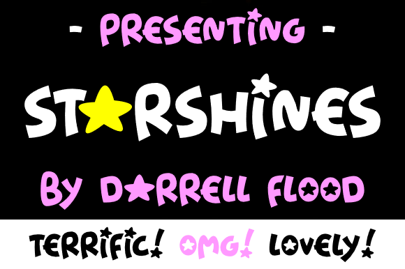The Starshines Font: A Starry Sparkle for Your Crafted Creations